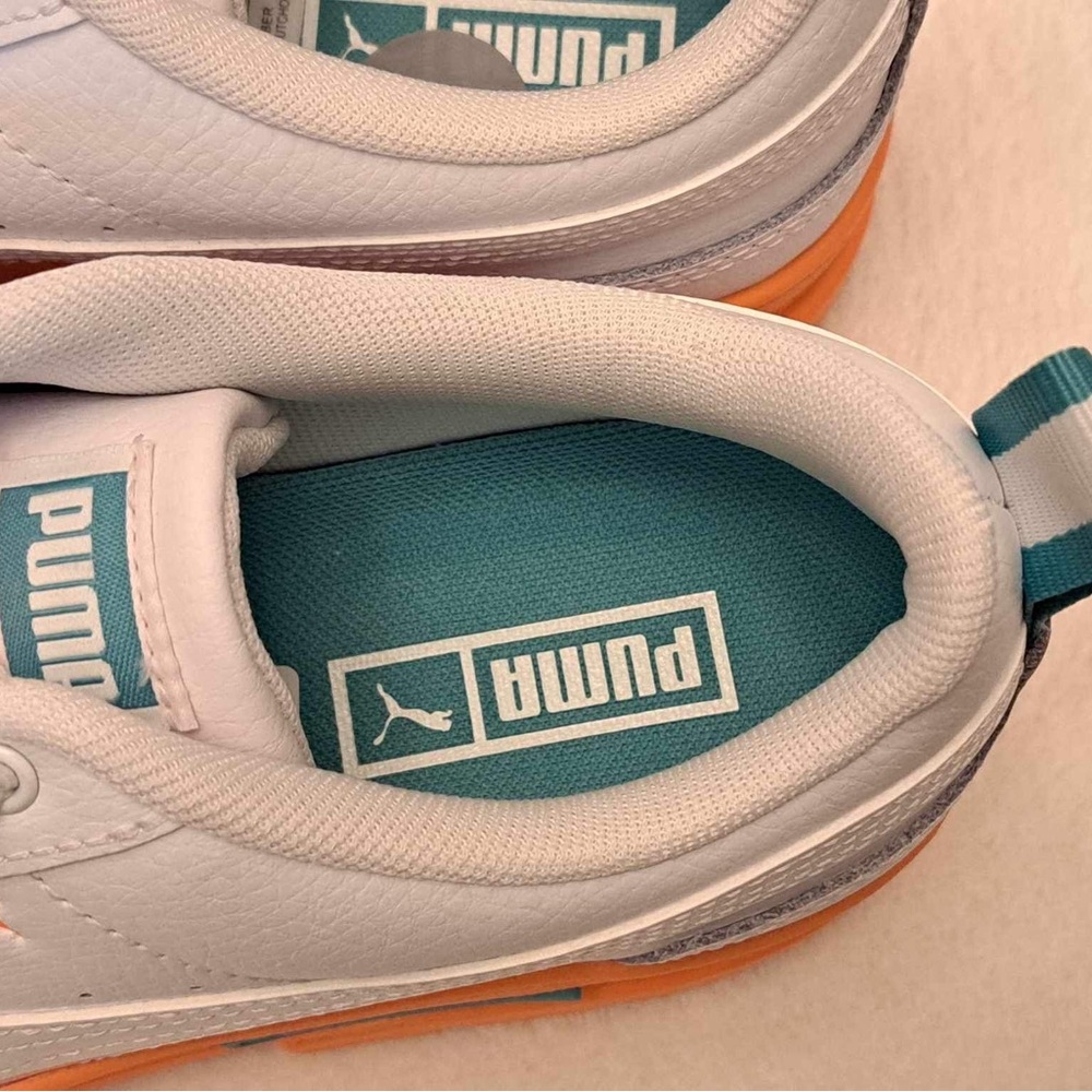 Puma Mayze Daybreak White/Pink Grade School Girls’ Shoe/Women’s 8.5 - Picture 6 of 9